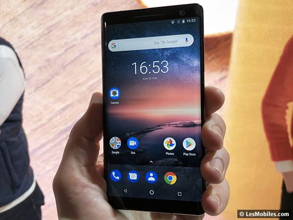 Nokia 8 Sirocco : un flagship arrive dans le programme Android One (MWC 2018)