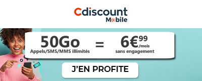 Forfait 50Go Cdiscount Mobile