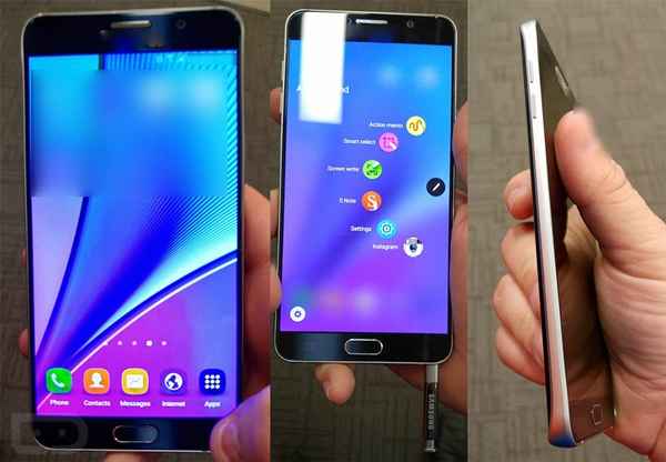 Le Samsung Galaxy Note 5 se dévoile dans des photos de prise en main