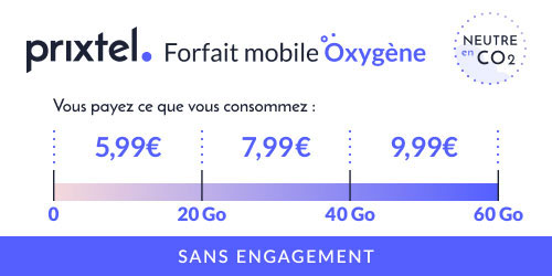 promo forfait Prixtel Oxygene