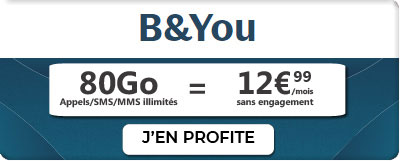 Forfait B&You 80Go à 12.99?