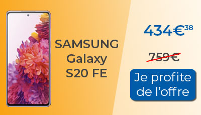 French Days Rakuten : Samsung Galaxy S20 FE en promo