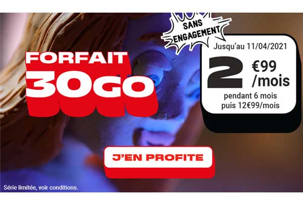 Fin des promotions sur les forfaits 30Go et 80Go dès 2.99€ chez NRJ Mobile !