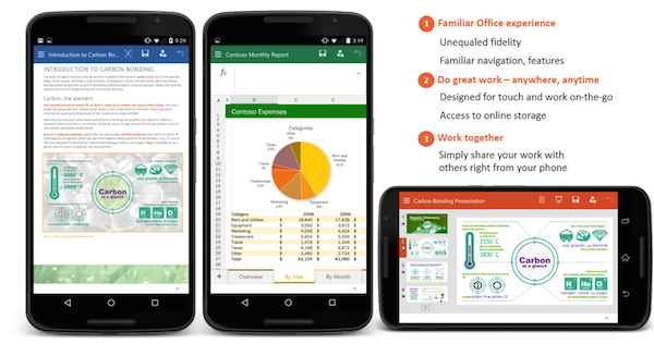 Microsoft Office pour Android enfin décliné sur smartphone