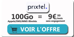 promo Forfait Prixtel 100Go