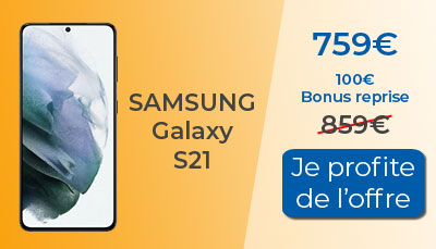 Samsung Galaxy S21 au meilleur prix chez Boulanger