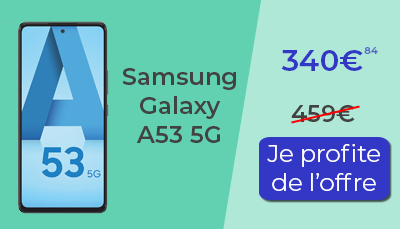 Samsung Galaxy A53 5G promo noël