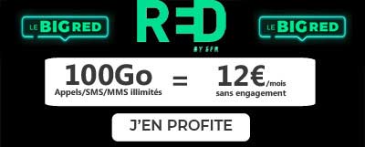 Big Red : forfait 100Go à 12? seulement