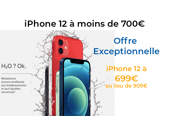 L’iPhone 12 à moins de 700€ après une baisse de prix exceptionnelle chez Rakuten