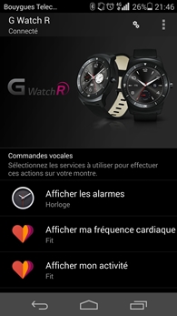 Application Android Wear sur Android