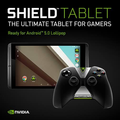 NVIDIA SHIELD Tablet : la mise à jour vers Android 5.0 Lollipop est confirmée 