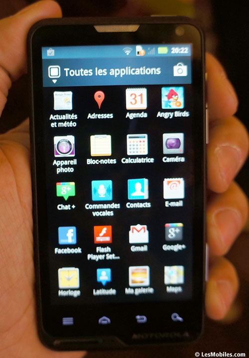 Motorola motoluxe prise en main