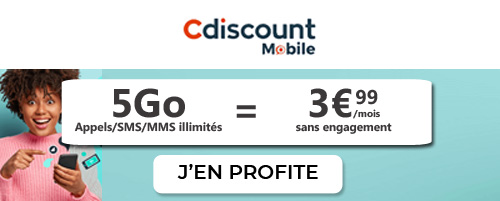 Forfait 5Go Cdiscount Mobile