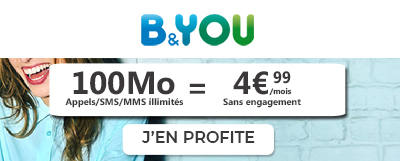 Forfait B&You 100 Mo à 4.99?