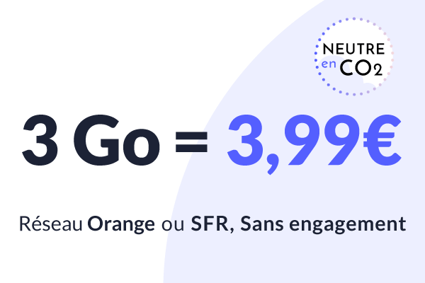 BON PLAN : Le forfait mobile 3Go à moins de 4€ sur Orange ou SFR