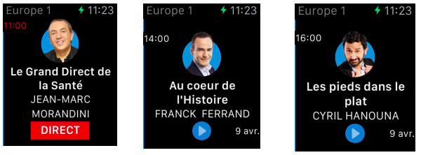 La radio Europe 1 débarque sur l’Apple Watch