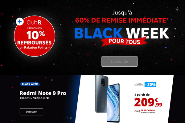 Black Week Rakuten, des promotions smartphones jusqu’à -46%