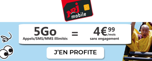 Forfait NRJ Mobile 5Go