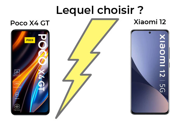 Poco X4 GT vs Xiaomi 12 : lequel acheter ? 