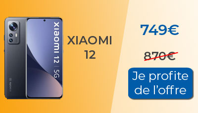 Le Xiaomi 12 est moins cher chez Boulanger