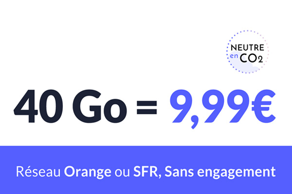 PROMO : Un forfait mobile 80Go à partir de 10€ mois sur les réseaux SFR ou Orange !