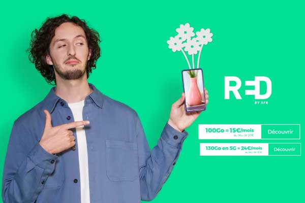 Forfaits mobiles : les nouvelles promotions RED by SFR dès 5€ sont disponibles jusqu'au 31 mai !