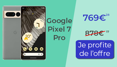 Google Pixel 7 Pro promotion soldes