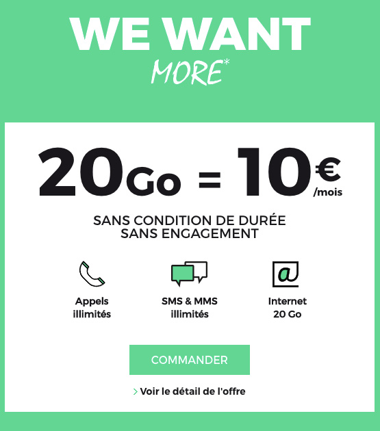 SFR brade le prix de son forfait 20 Go à 10 euros