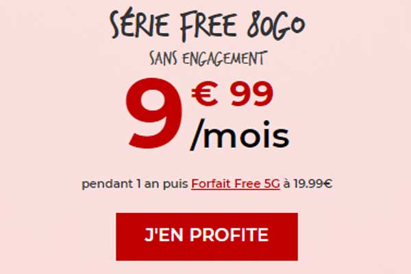 Forfait à moins de 10€ : Dernières heures pour profiter de la promotion Free Mobile 80Go !