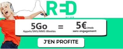 Forfait RED 5Go a 5 euros