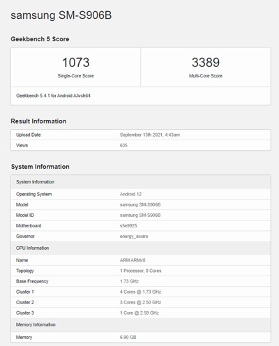 Samsung Exynos 2200