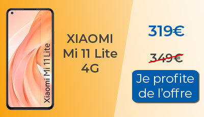 Le Xiaomi Mi 11 Lite 4G est à 319? seulement chez Fnac