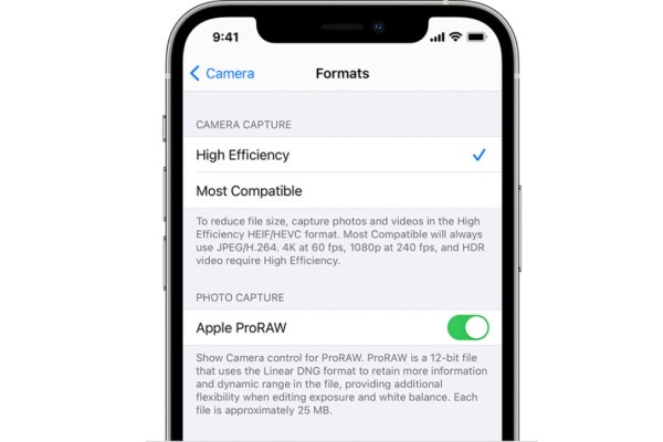 Le format Apple PRORAW enfin disponible pour les iPhone 12 Pro et iPhone 12 Pro Max