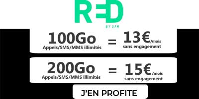 forfaits RED 100Go et 200Go