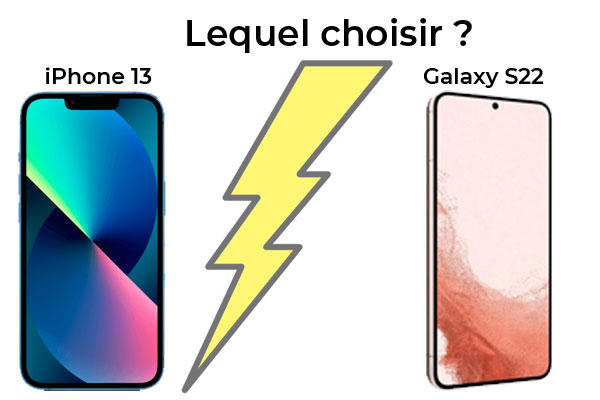 Samsung Galaxy S22 vs iPhone 13 : lequel acheter ?