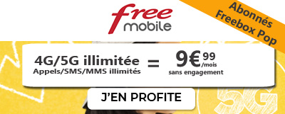 Forfait data illimitee freebox pop