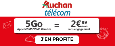 Promo Auchan Telecom 5Go