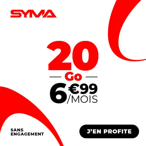 promo forfait 20Go Syma 