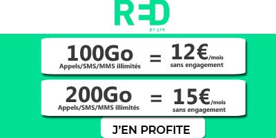 Forfaits RED 100Go et 200Go