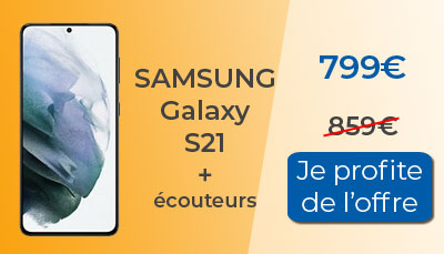 Samsung Galaxy S21 au meilleur prix chez Boulanger