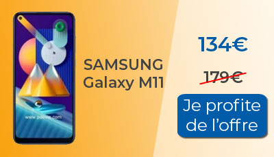 Le Samsung Galaxy M11 au meilleur prix chez Rakuten