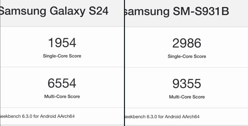 Samsung Galaxy S25 geekbench