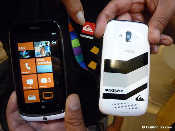 Le Nokia Lumia 610 & Quiksilver arrive chez Sosh