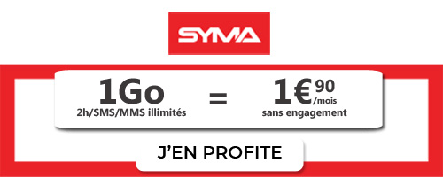 Forfait Syma Mobile 1Go