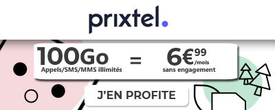 Forfait Prixtel 100Go en promo