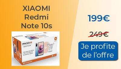 Le pack Xiaomi Redmi Note 10s est à 199? chez Boulanger