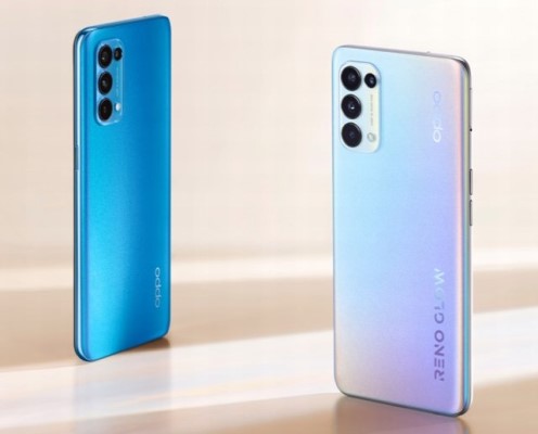 Les Oppo Reno5 5G et Reno5 Pro 5G officiellement présentés et se la jouent phosphorescent