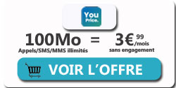 forfait mobile 100Mo YouPrice