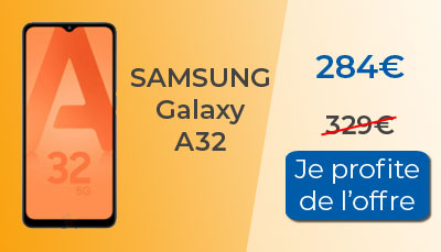 Le Samsung Galaxy A32 est en soldes