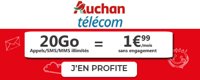 forfait 20 go auchan